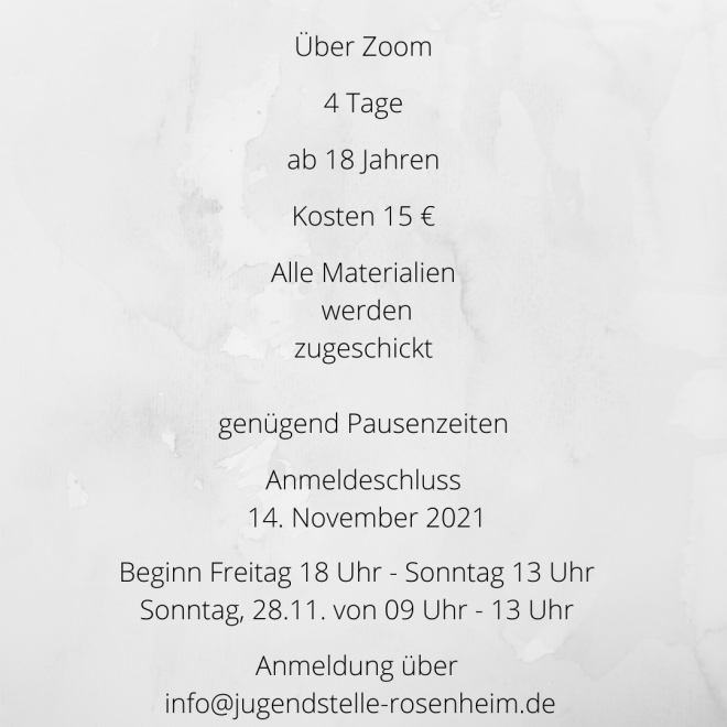 Flyer zur Veranstaltung, Rückseite mit allen Infos, die du auch im Text findest