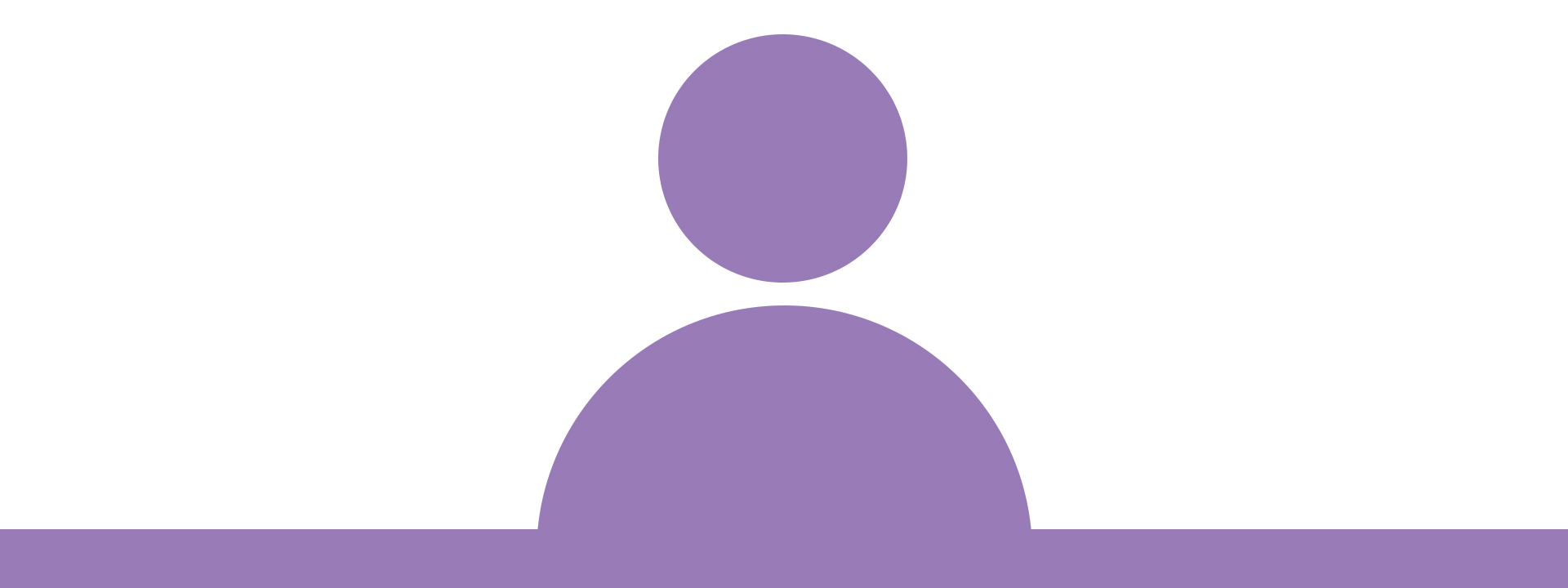 Grafik: Violetter Avatar (Symbol einer Person)